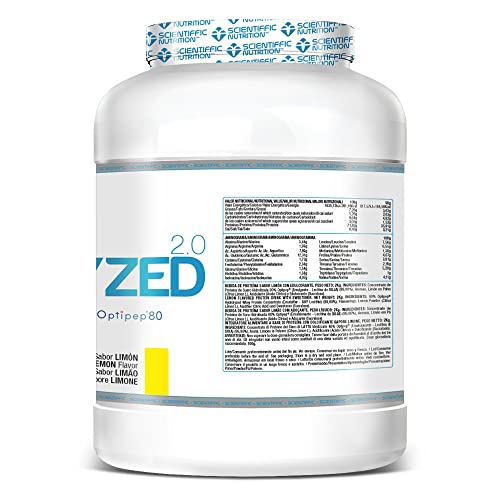 Scientiffic Nutrition - Hydrolyzed, Proteína de Suero de Leche Hidrolizada, Whey Protein en Polvo, Rápida Absorción y Fácil Digestión, Promueve el Crecimiento Muscular - Sabor Limón, 2kg.