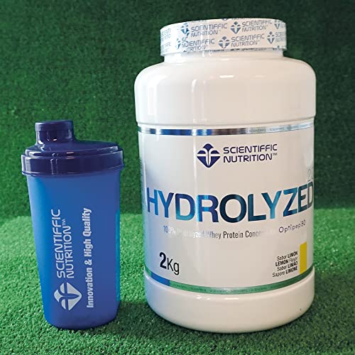 Scientiffic Nutrition - Hydrolyzed, Proteína de Suero de Leche Hidrolizada, Whey Protein en Polvo, Rápida Absorción y Fácil Digestión, Promueve el Crecimiento Muscular - Sabor Limón, 2kg.