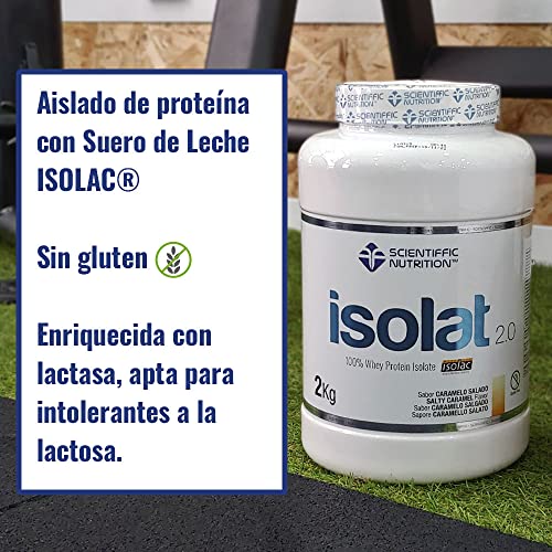 Scientiffic Nutrition - Isolat 2.0, Whey Protein, Suplemento de Proteina Aislada ISO con Lactasa, Proteina de Suero de Leche en Polvo - 908g, Cookies.