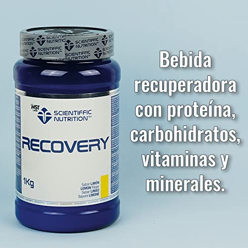 Scientiffic Nutrition - Recovery, Bebida Post Entreno para una Rápida Recuperación Muscular con Hidratos de Carbono, Hidrolizado y Proteína de Suero de Leche - 1kg, Sabor Fresa - Kiwi.