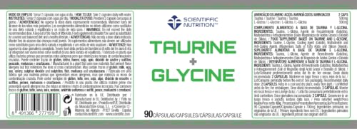 SCIENTIFFIC NUTRITION TAURINE + GLYCINE 90 CAPSULAS TAURINA-GLICINA