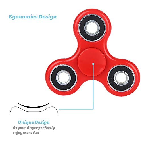 SCIONE Fidget Spinners Pack 5 Juguetes para Niños/Adultos Semana Santa Sensory Fidget-ADHD Juguetes contra Ansiedad Reductor de Estrés Autismo Mejor EDC Spinner de Mano Juguete Trispinner