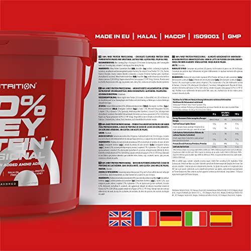 Scitec Nutrition 100% Whey Protein Professional, Con aminoácidos clave y enzimas digestivas adicionales, sin gluten, 5 kg, Chocolate