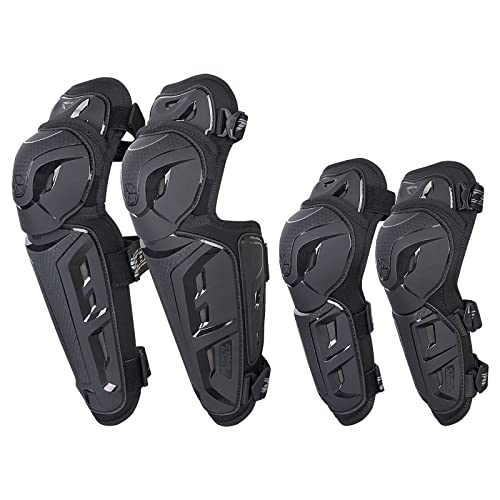 Scoyco 4 unids motocicleta rodilla espinilleras Coderas para hombres antideslizante 2 en 1 Protector ajustable Powersport protección armadura Motocross Racing equipo protector