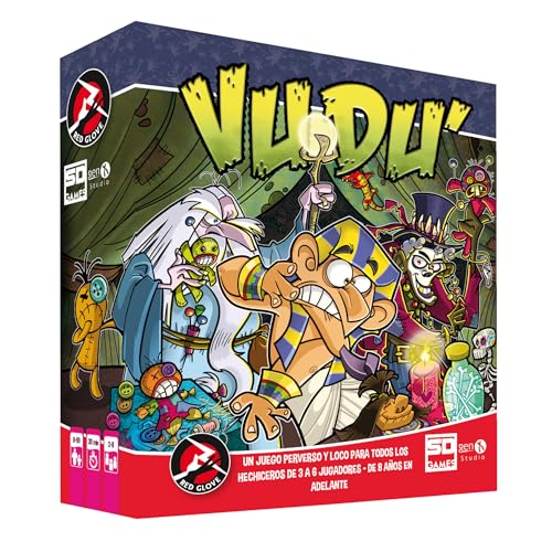 SD GAMES VUDÚ - Juego de Cartas para Mayores 8 Años, Juego de Mesa 3 a 6 Jugadores