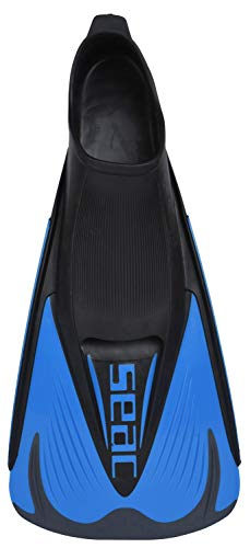 SEAC Speed S Aletas Cortas de natación para Entrenamientos en la Piscina y en el mar, Unisex, Azul/Negro, 42/43