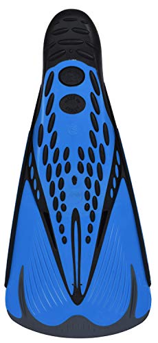 SEAC Speed S Aletas Cortas de natación para Entrenamientos en la Piscina y en el mar, Unisex, Azul/Negro, 42/43