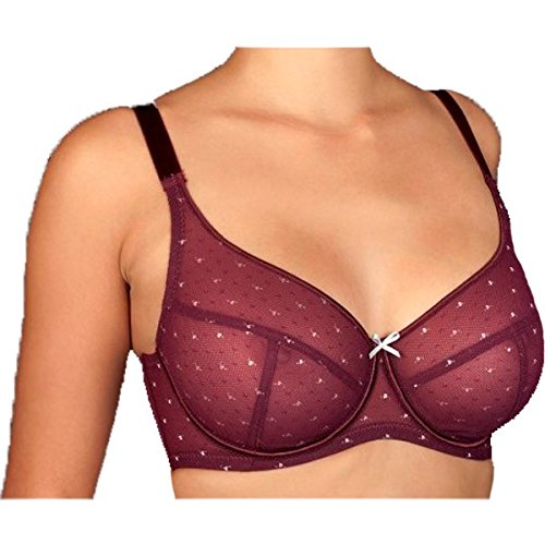 Selene AMINA SUJETADOR COPA D mujer Color BURDEOS talla: 95