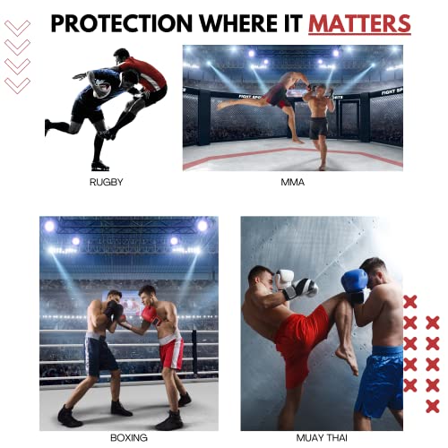 Senshi Japan Protector de ingle (pequeño) masculino caja protectora Karate Kick Boxing Muay Thai Kung Fu Judo Taekwondo y para todos los deportes de contacto completo