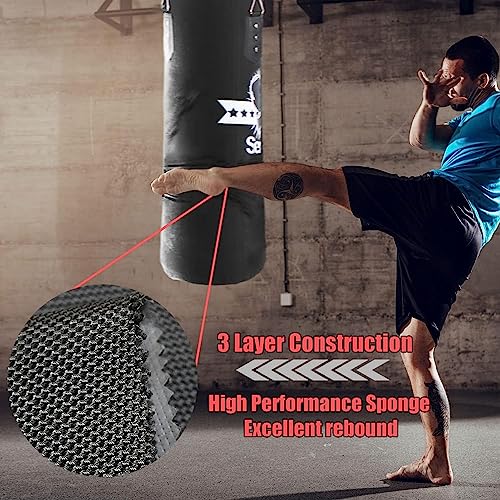 Senston Bolsa de boxeo sin relleno, 100 x 30 cm para boxeo, Kickboxing, MMA, Muay Thai