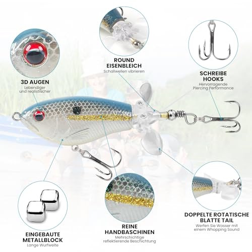 Señuelos Pesca Kit de Señuelos de Pesca Spinning Mar con BKK Gancho y Señuelos Luminosos para Calamar, Jig y Más Accesorios de Pesca Mar para Hombres