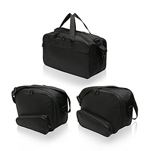 SET de 3 bolsas, bolsillos interiores adecuados para 2 maletas laterales moto (Vario) y 1 maleta moto (Vario / Top Case) de BMW K1200GT, R1200RT, R1250RT, K1300GT, K1600GT, K1600GTL - No. 17+18