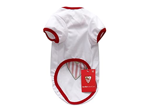 Sevilla CF - Camiseta para Perro o Gato, 7 Tallas Disponibles, Equipación del Equipo, Talla S, Calidad Alta, Producto Oficial (CyP Brands)