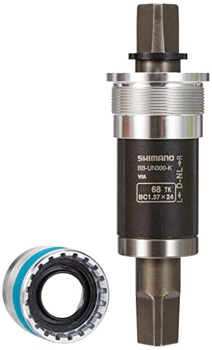 SHIMANO Eje Pedalier BSA 122.5/73mm Componentes y repuestos para Bicicletas, Adultos Unisex, Multicolor, Talla única