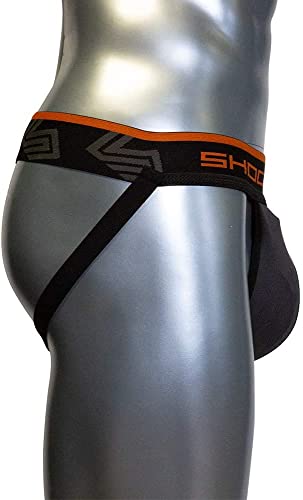 Shock Doctor Ultra Pro Coquilla Protectora con Suspensorio con Taza Carbón Flex, Hombre, Gris, S