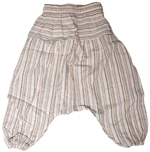 SHOPOHOLIC FASHION Infantil Hippy Harén Holgado Boho Pantalones Hippy Coloridos Infantil Retro Cómodo Pantalones - Gris Claro, XXL