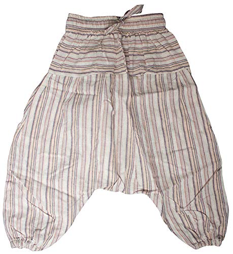 SHOPOHOLIC FASHION Infantil Hippy Harén Holgado Boho Pantalones Hippy Coloridos Infantil Retro Cómodo Pantalones - Gris Claro, XXL