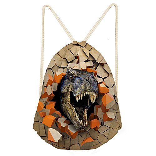 Showudesigns Mochila con cordón para adultos y niños, Animal 1, Talla única, Animal