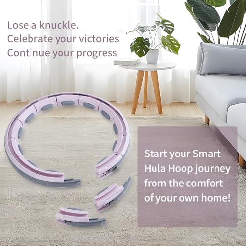 Silencomfort Smart Hula Hoop, Silencio, con Contador y Peso Pelota, Abdominal Fitness Perder Peso, con 16 Desmontable Secciones, Masaje Hoola Hoop, para Adultos, Principiantes