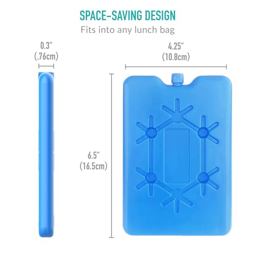 Simsky Juego de 4pcs 200ml Acumuladores de Frío Nevera Portatil, Bloques Congeladores Reutilizables de Frío Pequeños, Frio como el Hielo para Fiambreras, Camping y Playa