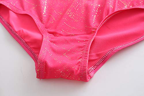 Sinoem Maillot de Gimnasia Leotardos Danza Ballet de sin Mangas 2-10 Años para Niña (Rosa - Manga Corta, 3-4 Años)