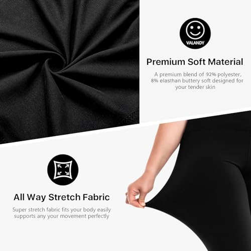 SINOPHANT Leggings para mujer, cintura alta, tallas grandes, leggings deportivos para mujer, para gimnasio al aire libre, 1 Pack Negro, XXXL