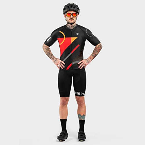 SIROKO Maillot Manga Corta Ciclismo M2 Colorado Negro Hombre