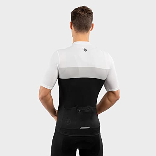 SIROKO Maillot Manga Corta Ultraligero Ciclismo M3 Podium Negro Hombre