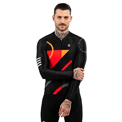 SIROKO Maillot Manga Larga Ciclismo M2 Arizona Negro Hombre