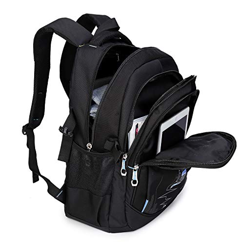 SIVENKE Mochilas Escolares Portátiles para Ocio, Viaje, Escuela, Mochilas Informáticas para Niños Jóvenes, Azul