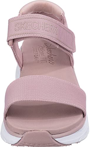 Skechers D'lux Walker New Block, Sandalias Deportivas Mujer, Blush Mesh, 39 EU