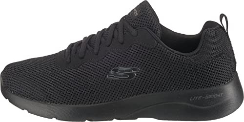 Skechers DYNAMIGHT 2.0 RAYHILL, Zapatillas para Hombre, Black Mesh/Pu/Trim, 43 EU