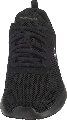 Skechers DYNAMIGHT 2.0 RAYHILL, Zapatillas para Hombre, Black Mesh/Pu/Trim, 43 EU