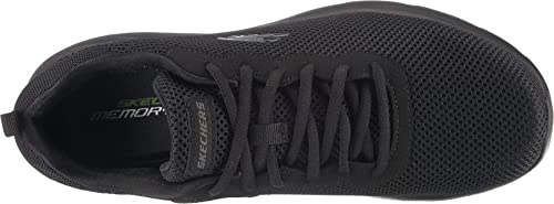 Skechers DYNAMIGHT 2.0 RAYHILL, Zapatillas para Hombre, Black Mesh/Pu/Trim, 43 EU