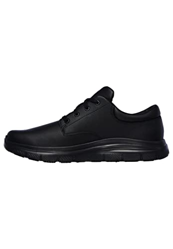 Skechers Flex Advantage Sr Fourche, Zapatos Hombre, Black Leather, 42 EU