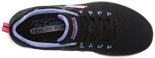 Skechers Flex Appeal 4.0 Maneras Elegantes, Zapatillas Mujer, Black Mesh/Multi Trim, 38.5 EU