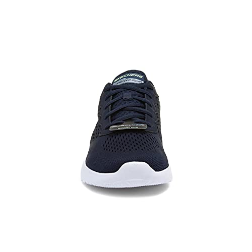 Skechers Skech-Air Dynamight Tuned Up, Zapatillas de Deporte Hombre, Navy Engineered Mesh PU Lime Trim, 44 EU