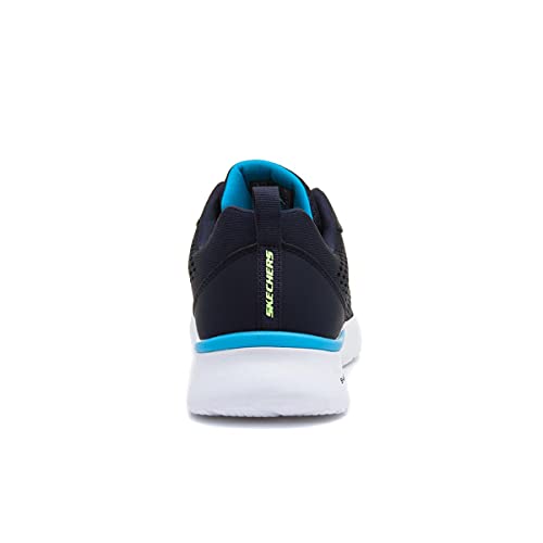 Skechers Skech-Air Dynamight Tuned Up, Zapatillas de Deporte Hombre, Navy Engineered Mesh PU Lime Trim, 44 EU