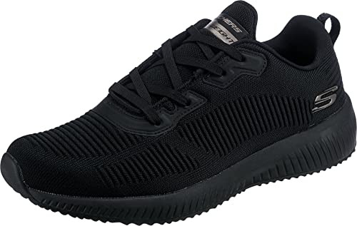 Skechers SKECHERS SQUAD, Sneaker para Hombre, Black Mesh/Trim, 44 EU