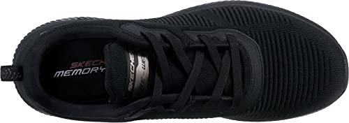 Skechers SKECHERS SQUAD, Sneaker para Hombre, Black Mesh/Trim, 44 EU