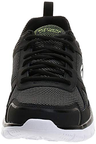 Skechers Track Bucolo, Zapatillas de Running Hombre, Black White, 41 EU