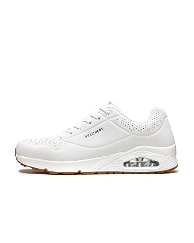 Skechers Uno- Stand On Air, Zapatillas Hombre, White Durabuck Trim, 40 EU