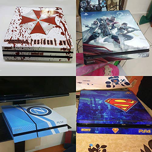 Skin Compatible para PS4 Slim HD - Limited Edition Decal Cover Adhesivo Slim Bundle (Messi)