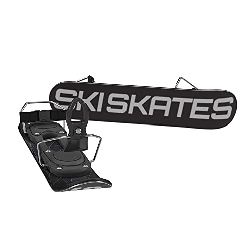 Skiskates - Mini Patines Cortos para Nieve I Esquís Patinaje Snowblades Skiboards I Patines para la Nieve I El Esquí más Corto (SKI Boot / Black)