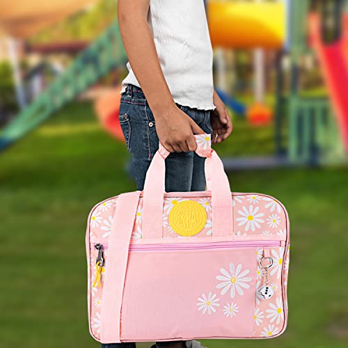 SKPAT - Cartera Extraescolares Niña - Maletin Escolar Infantil con Doble Asa, Ajustable - Mochila Bandolera Escolar Niña Ligera - Maletín Escolar Infantil para Colegio 133706, Rosa