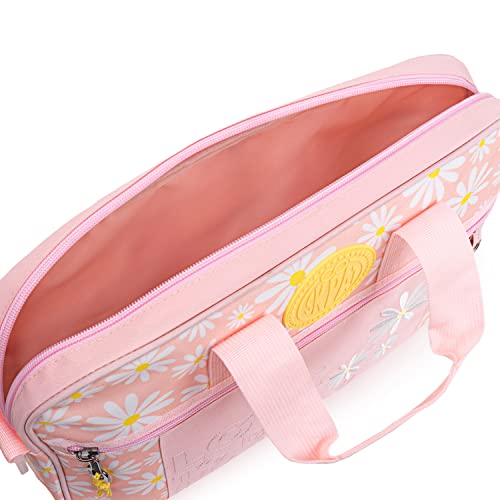 SKPAT - Cartera Extraescolares Niña - Maletin Escolar Infantil con Doble Asa, Ajustable - Mochila Bandolera Escolar Niña Ligera - Maletín Escolar Infantil para Colegio 133706, Rosa