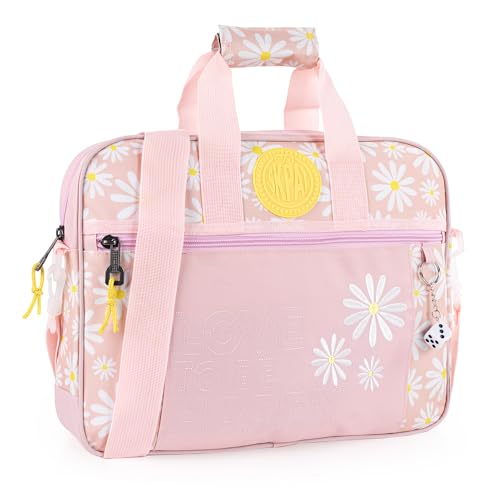 SKPAT - Cartera Extraescolares Niña - Maletin Escolar Infantil con Doble Asa, Ajustable - Mochila Bandolera Escolar Niña Ligera - Maletín Escolar Infantil para Colegio 133706, Rosa