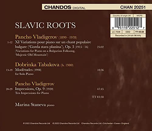 Slavic Roots - Vladigerov / Tabakova Piano Works