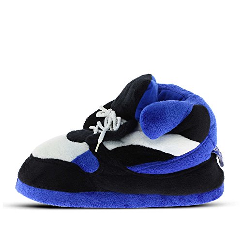 Sleeper'z - Zapatillas de casa originales y divertidas de hombre y mujer - Sneakers azul y negro - 42/44 (XL)