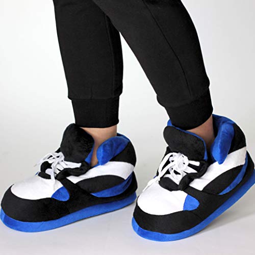 Sleeper'z - Zapatillas de casa originales y divertidas de hombre y mujer - Sneakers azul y negro - 42/44 (XL)